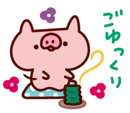 mamebuta no mainichi sticker #7010594