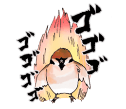 Birds live at their own pace 3. sticker #7011090