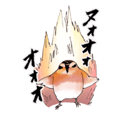 Birds live at their own pace 3. sticker #7011091