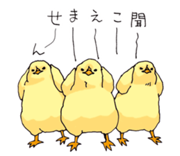 Birds live at their own pace 3. sticker #7011105