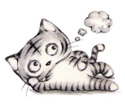 Cute Cat Club sticker #7011301