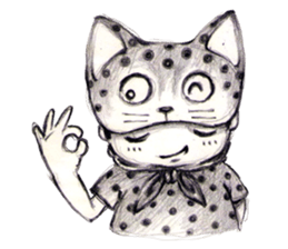 Cute Cat Club sticker #7011319