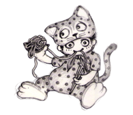 Cute Cat Club sticker #7011324