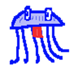 Jellyfish friends sticker #7011368