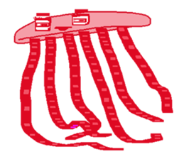 Jellyfish friends sticker #7011372