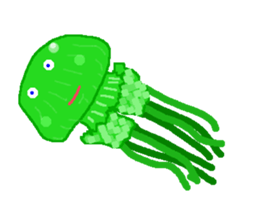Jellyfish friends sticker #7011377