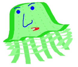 Jellyfish friends sticker #7011390