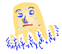 Jellyfish friends sticker #7011391