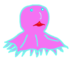 Jellyfish friends sticker #7011396