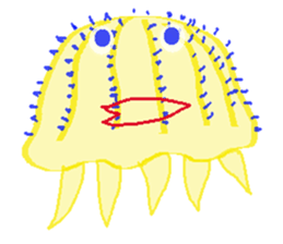 Jellyfish friends sticker #7011402