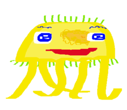 Jellyfish friends sticker #7011407
