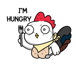 Katak : the white chicken (Eng) sticker #7011449