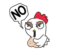 Katak : the white chicken (Eng) sticker #7011450