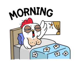 Katak : the white chicken (Eng) sticker #7011454