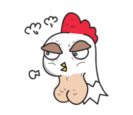 Katak : the white chicken (Eng) sticker #7011455