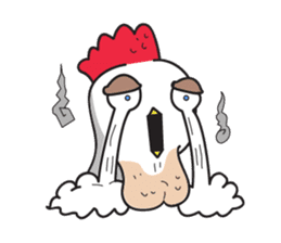 Katak : the white chicken (Eng) sticker #7011457