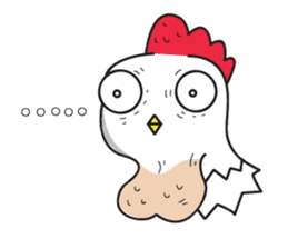 Katak : the white chicken (Eng) sticker #7011458