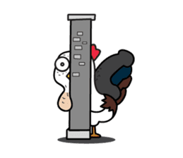 Katak : the white chicken (Eng) sticker #7011459