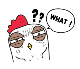 Katak : the white chicken (Eng) sticker #7011460