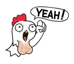 Katak : the white chicken (Eng) sticker #7011461