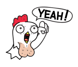 Katak : the white chicken (Eng) sticker #7011461