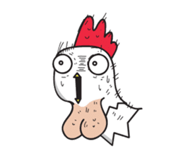 Katak : the white chicken (Eng) sticker #7011462