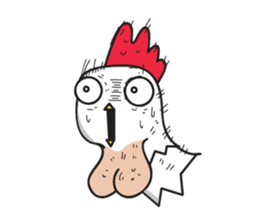 Katak : the white chicken (Eng) sticker #7011462