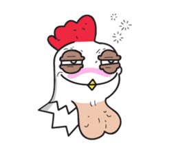 Katak : the white chicken (Eng) sticker #7011464