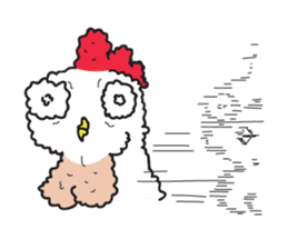 Katak : the white chicken (Eng) sticker #7011465