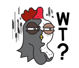 Katak : the white chicken (Eng) sticker #7011467