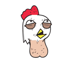 Katak : the white chicken (Eng) sticker #7011468