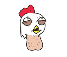 Katak : the white chicken (Eng) sticker #7011468