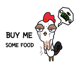 Katak : the white chicken (Eng) sticker #7011469