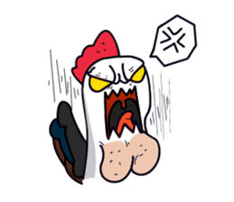 Katak : the white chicken (Eng) sticker #7011470