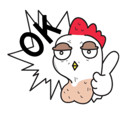 Katak : the white chicken (Eng) sticker #7011475