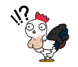 Katak : the white chicken (Eng) sticker #7011476