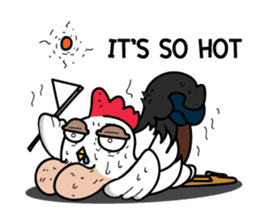 Katak : the white chicken (Eng) sticker #7011477