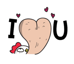 Katak : the white chicken (Eng) sticker #7011481