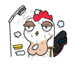 Katak : the white chicken (Eng) sticker #7011483