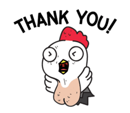 Katak : the white chicken (Eng) sticker #7011484