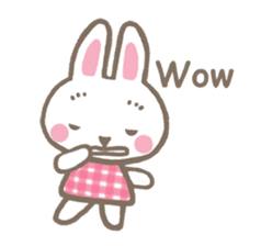 Pinky of rabbit & friends (English) sticker #7011894
