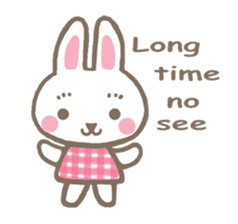 Pinky of rabbit & friends (English) sticker #7011895