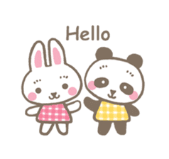 Pinky of rabbit & friends (English) sticker #7011896