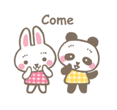 Pinky of rabbit & friends (English) sticker #7011897