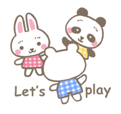 Pinky of rabbit & friends (English) sticker #7011898