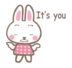 Pinky of rabbit & friends (English) sticker #7011913