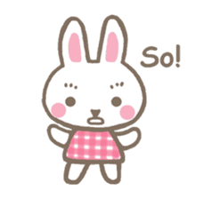 Pinky of rabbit & friends (English) sticker #7011915