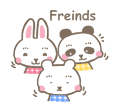 Pinky of rabbit & friends (English) sticker #7011919