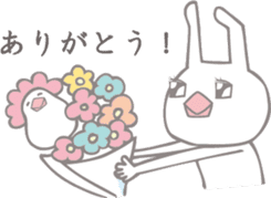 Sweetie birdie rabbit 3 sticker #7012096