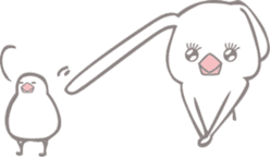 Sweetie birdie rabbit 3 sticker #7012101